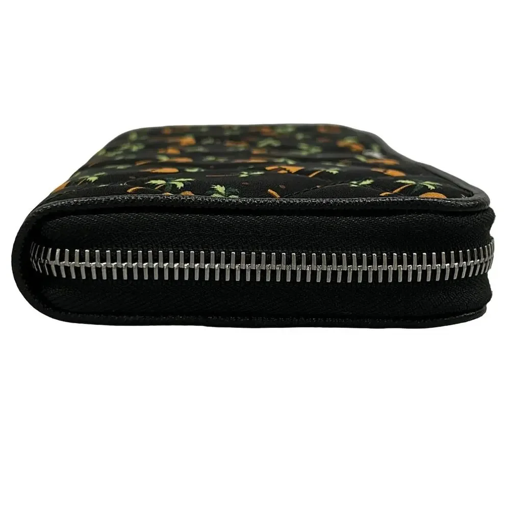 Prada Long Wallet 1ML506 Black Orange Green Nylon Leather - Picture 8 of 12